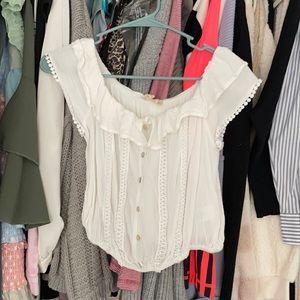 Flowy white top size small